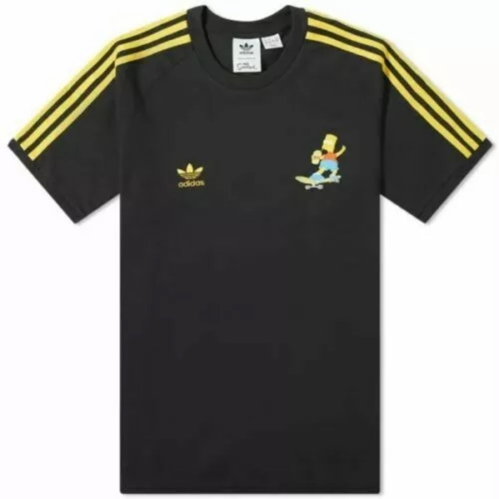 Adidas 2x Firebird The Simpsons limited edition striped men’s Tshirt new w/ tags